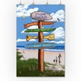 thumbnail image 3 of Stone Harbor, New Jersey, Sign Destinations (36x54 Giclee Gallery Art Print, Vivid Textured Wall Decor), 3 of 3