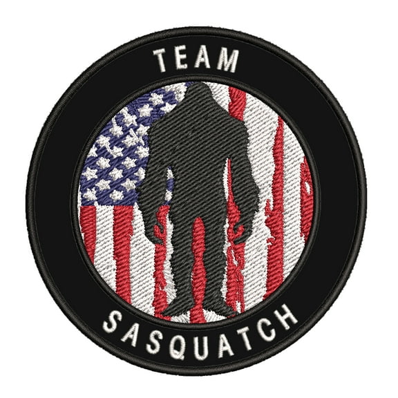 Sasquatch Search Squad 3.5" Iron On Or Sew On Embroidered Fabric Badge Patch Unexplained Mysteries Iconic Series