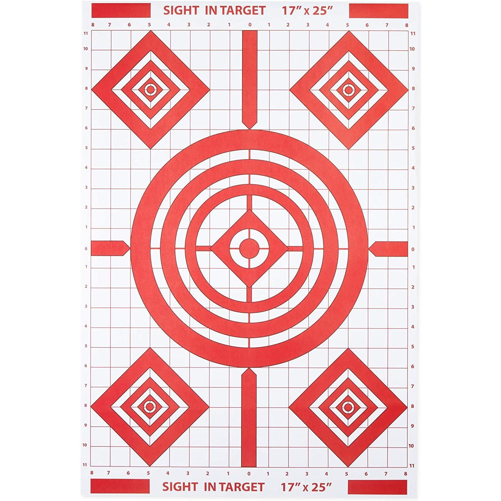 Hunting Practice Shooting Range Paper Silhouette Targets 50 Pack 12.5 x 17 In 