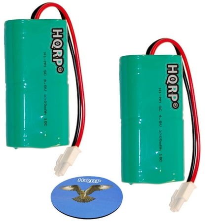 Mosquito Magnet Battery - HQRP 2-Pack Battery for Mosquito Magnet HHD10006 MM565021 Liberty Plus, Executive Trap, Commander Trap MMBATTERY MM3100 MM3300 MM3400 565-021 H-SC3000X4 + HQRP Coaster