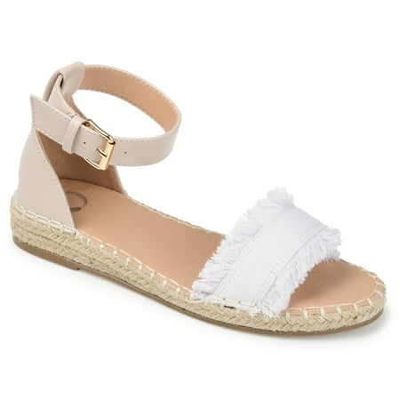 

Journee Collection Womens Tristeen Tru Comfort Foam Espadrille Sliver Wedge Sandals