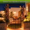 thumbnail image 5 of GIOTORENT 8ft Garden Arch with Gate, Heavy-Duty Powder-Coated Metal Arbor Trellis for Climbing Roses & Plants, 59" Wide Outdoor Wedding, Backyard & Patio Ceremony Decor, 5 of 9