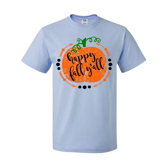 Inktastic Happy Fall Y'all Pumpkin T-Shirt