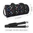 Fotbe Play Hockey Pattern Foldable Sports Gym Bag with Wet Dry Pocket
