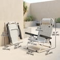 thumbnail image 3 of Outsunny Ensemble de 2 Chaises Longues Pliantes, Chaises d'Extérieur Inclinables, 3 of 10