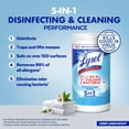 thumbnail image 4 of Lysol® Disinfecting White Wipes, Crisp Linen Scent, Household Cleaning Cloths, 80 Count, 4 of 12