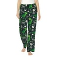 thumbnail image 2 of Kdxio Women's Comfy Stretch Dinosaur and BonePrint Drawstring Pajama Pants-Large, 2 of 9