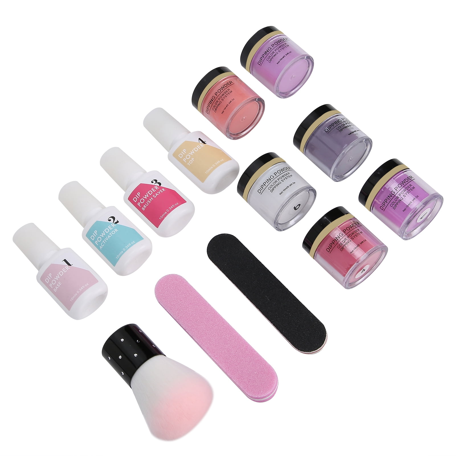 Nail Dipping Powder Set, Dip Powder Nail Starter Kit Dipping Powder Set Gel Liquid Essential Tools Set
