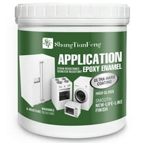 Appliance Paint 32 Oz - High-gloss Finish For Home Appliance Polishing: Durable, Oven, Microwave, Dishwasher, Quick-drying Interior/exterior Paint: Zero VOC, Safe For Metal And Plastic, Black 
