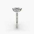 thumbnail image 3 of First Jewel 14K White Gold Plated Women's Ring - Marquise Cut 1.7 Ct Lab Created Diamond Engagement Band - Twisted Wedding Anniversary Jewelry - Ring for Wife - Bridal Wedding Ring - New Year Gift, 3 of 3