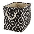 thumbnail image 1 of Design Imports CAMZ12539 Maille Patte Rectangle Polyester Animal Bin&44; Noir - Petit, 1 of 1