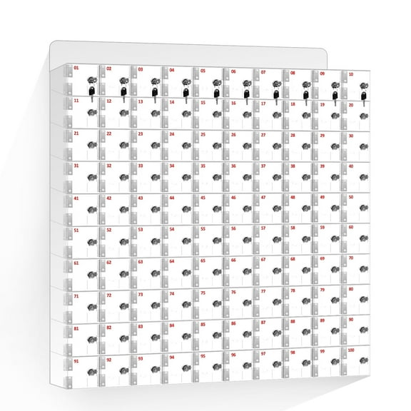 Elegant Mobile Phone Storage Cabinet, Clear Number Mark, Each Lock Has the Corresponding Key, for Business Office Equipment Storage