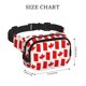 thumbnail image 4 of Fotbe Canada Cangurera Cuadrada con Estampado de Doble Capa, Bolsa de Cintura Ajustable Mini para Hombres y Mujeres, 4 of 9