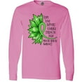 thumbnail image 3 of Inktastic Mental Health Awareness Green Sunflower Ribbon Long Sleeve T-Shirt, 3 of 5
