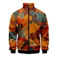 thumbnail image 4 of Chaqueta con cuello alto y cremallera con estampado digital 3D de hojas hawaianas para hombre y mujer, chaquetas de manga larga, ropa de calle de moda para hombre, 4 of 4