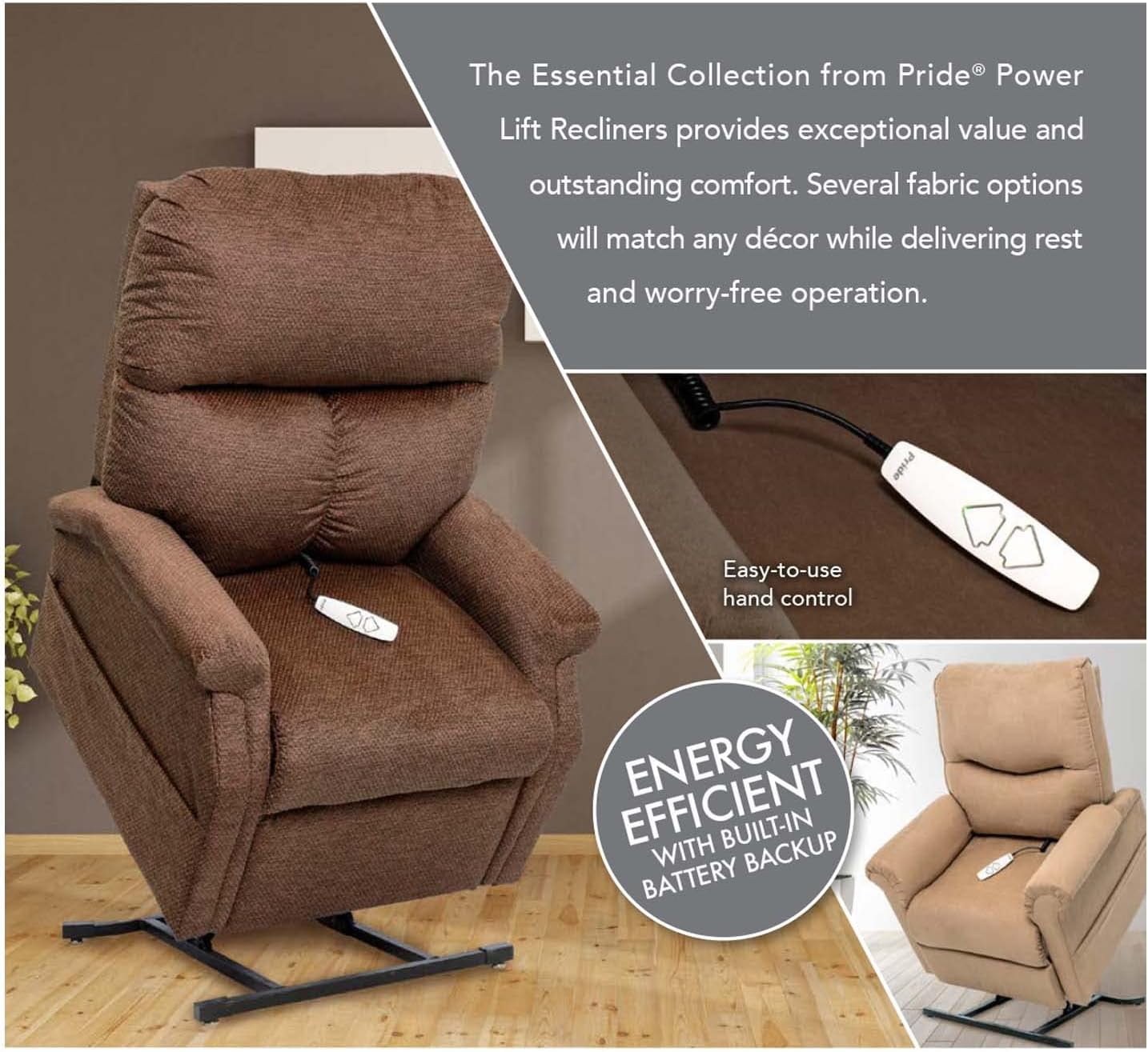 Pride Mobility Essential Collection LC250 Power Lift Recliner