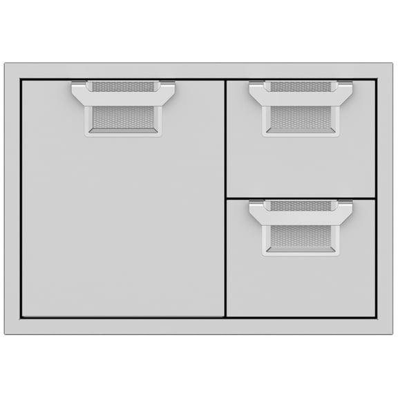 Hestan Aesdr30 30" Wide Single Storage Door And Double Drawer From The Aspire By Hestan