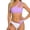 Purple, variant on Women's One Shoulder Monokini Bikini Set High Waisted Bottom Adjustable Tie Side Nylon Spandex Swimwear Swimsuit for Beach Pool