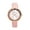 Pink, variant on Strada Japanese Movement White Crystal with Blue Dial Watch in Blue Faux Leather Strap (36.32mm) Size 6.25-7.75" Birthday Christmas Gifts