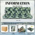 thumbnail image 6 of SDJPOI Outdoor Swing Cushions, Porch Swing Cushions 2-3 Seater Replacement with Backrest, Waterproof Thicken 4" Bench Cushion with Ties for Patio Porch Lawn and Garden, 6 of 8