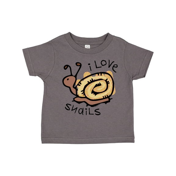 Inktastic I Love Snails Boys or Girls Toddler T-Shirt
