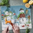 thumbnail image 3 of CounterArt Snowman Family Tempered Glass Cutting Board 15" by 12", 3 of 7