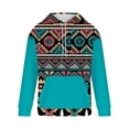 thumbnail image 4 of Fanxing Clearance Deals Southwest Amrican Sweatshirt for Men Aztec Tribal Hoodies Pullover Tops Drawstring Sweatshirt Blouse 2024 Hoodie Tops Pullover, 4 of 5