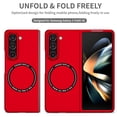 thumbnail image 2 of ELEHOLD Magnetic Slim Case for Samsung Galaxy Z Fold 5 Compatible with MagSafe Hard PC Non-Slip Anti-Scratch Anti-Fingerprint Shockproof Case for Samsung Galaxy Z Fold 5,Red, 2 of 9
