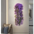 thumbnail image 4 of Vid de simulación morada, flor artificial para ramo de bodas, decoración de patio al aire libre, 4 of 8