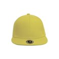 thumbnail image 2 of Top Headwear Plain Flat Bill Fitted Hat, Yellow 8, 2 of 4