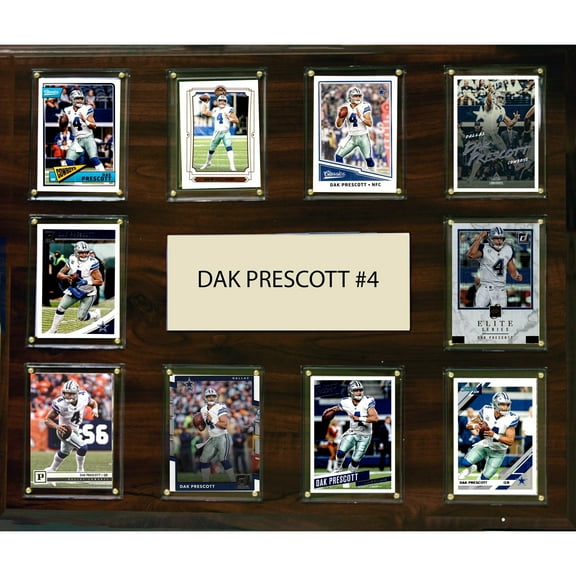 Dak Prescott Dallas Cowboys 15'' x 18'' Plaque