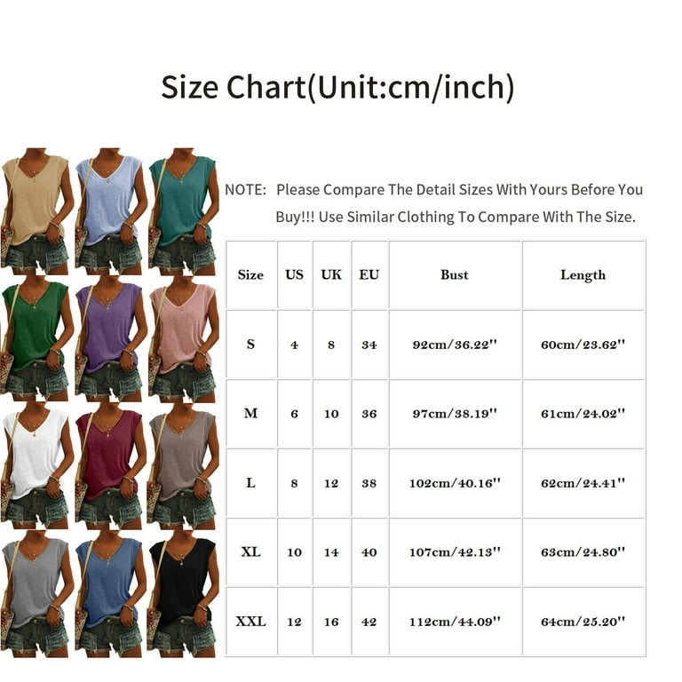 Leyay Women's Sexy Deep V-Neck Tank Tops Sleeveless Basic Casual T Shirt,  Khaki-light, Medium : : Clothing & Accessories