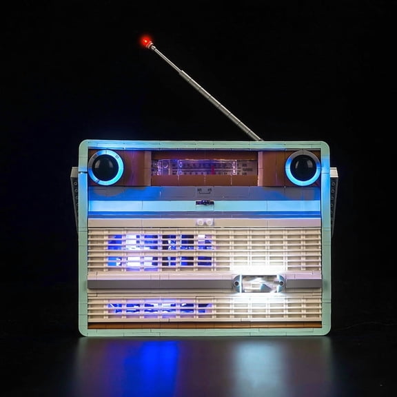‌LED Light Compatible with Legos 10334 Building Set, LED Light Kit for Legos 10334 Vintage Radio Building Toy, Only Decoration Lights, No Building Model Kit