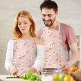 thumbnail image 3 of Pioneer Flower Floral Print Pattern Apron for Women and Men, Cotton Linen Waterproof with Pockets, Adjustable, 33x27 Inch for Kitchen, Gardening, BBQ, Salon, 3 of 6