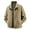 Khaki, variant on Mens Stand Collar Jackets Mesh Liner Lightweight Windbreaker Zip Up Tops Stretchy Elastic Cuff Casual Daily Comfort Relax Fit Shirts