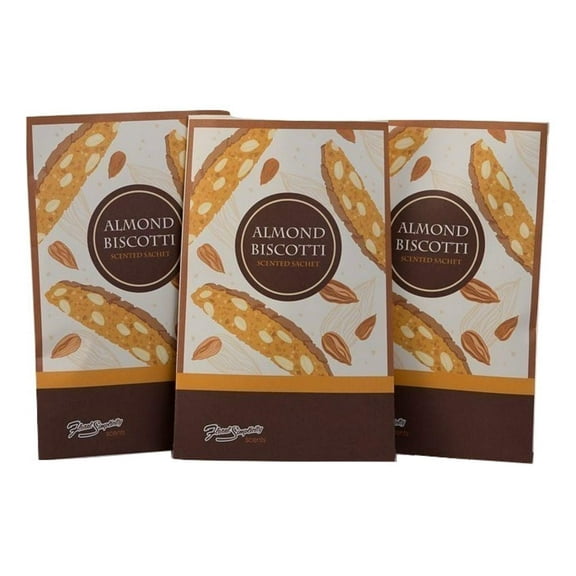 FloralSimplicity Almond Biscotti Scented Sachets 3 Packs