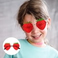 thumbnail image 4 of Lunettes de Soleil pour Fille en Forme de Fraise Lunettes de Soleil Amusantes Accessoire de Robe, 4 of 7