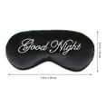 JIMING Silk Sleep Eye Mask Embroidery Eyeshade Large Blindfold Night