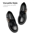thumbnail image 4 of DREAM PAIRS Girls Mary Jane Shoes, Platform School Uniform Dress Shoes with Adjustable Buckle Strap, Chunky Sole T-Strap Casual Flats, 4 of 6