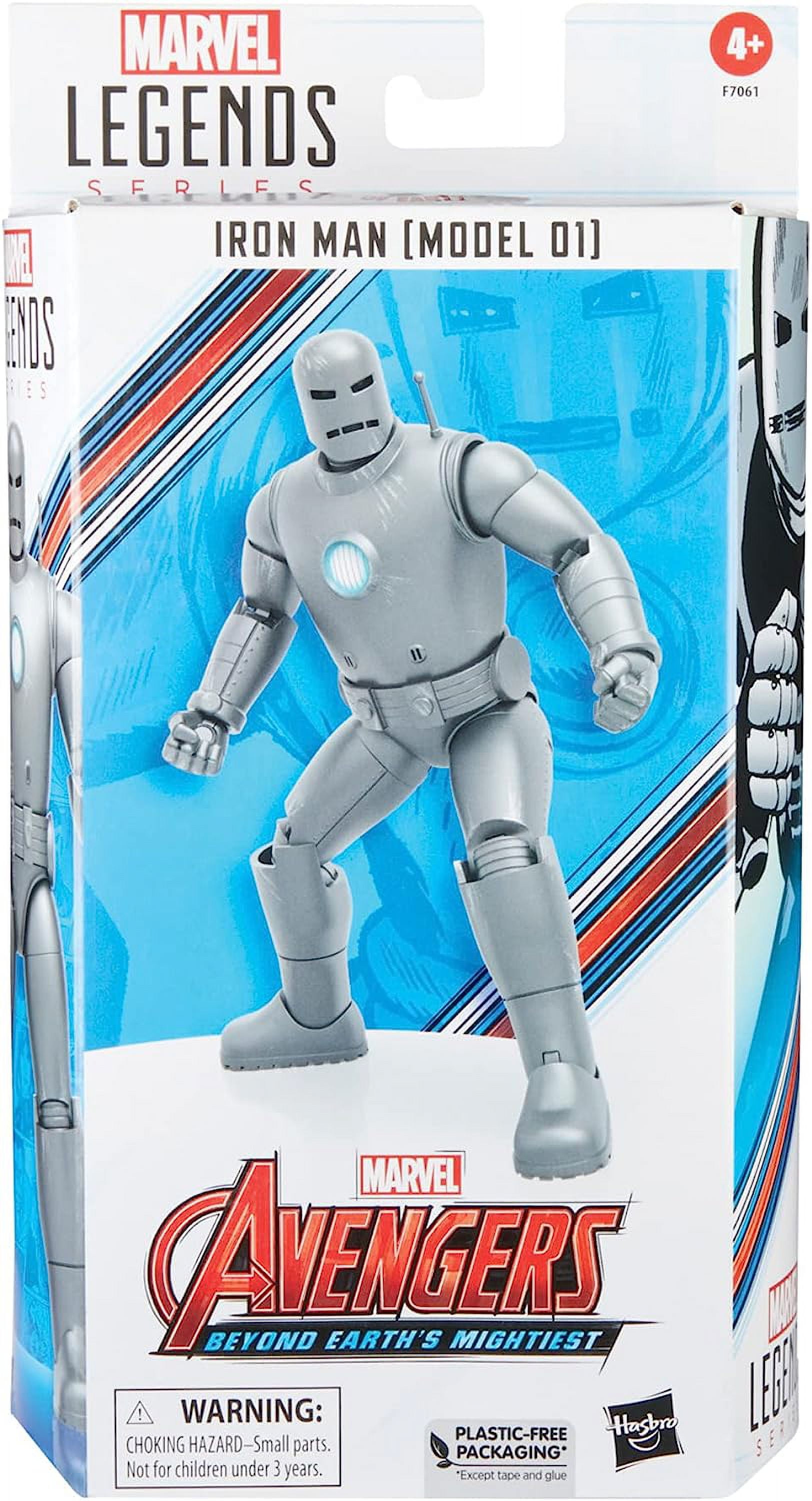 Marvel Legends Series Iron Man (Model 01) Avengers 60th Anniversary Collectible 6-Inch Action Figure, 6 Accessories