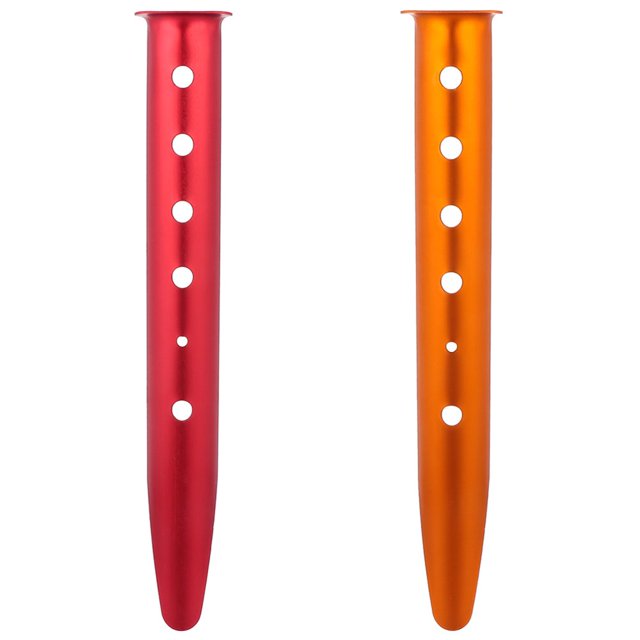 HLONK 2 Pcs Tent Pole Spikes Adjustable Pegs Easy to Store Stakes U-shaped
