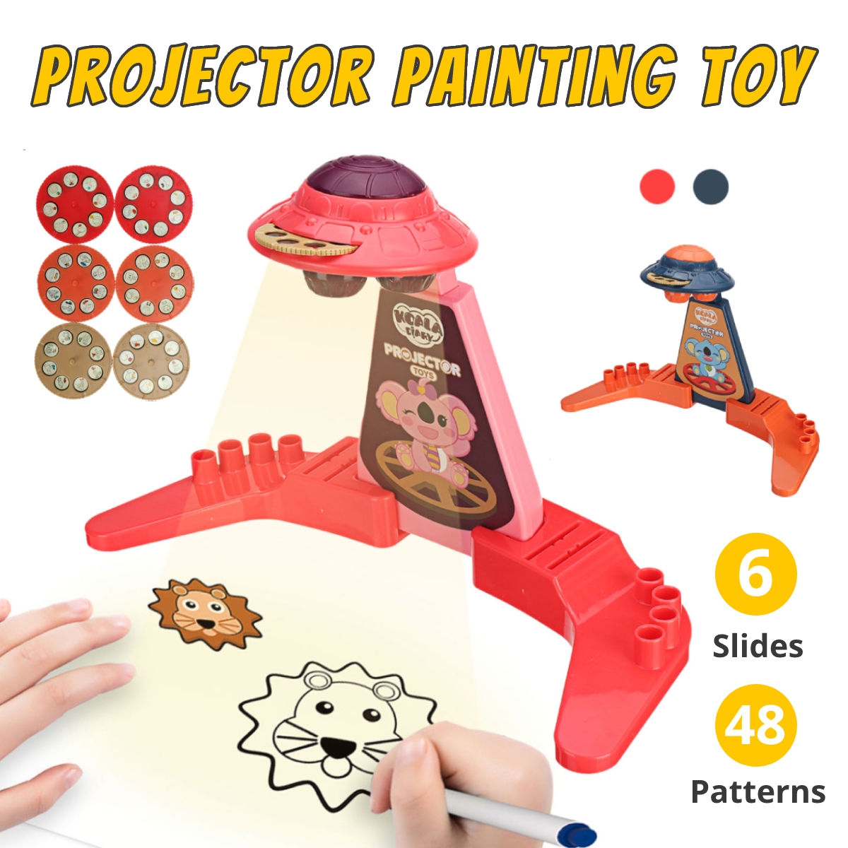 Kids Projector Learning and Drawing Painting Set Desk Art Tracing