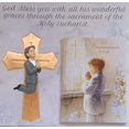 thumbnail image 3 of Baptism Gifts for Boys - 7.7 Inch Gold Praying Baby Wall Cross for First Holy Communion, Christening, and Baptism, Religious Wall Decor for Godparents' Baby Gifts, 3 of 9