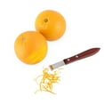thumbnail image 6 of Viski Channel Knife, Cocktail Garnish Citrus Zester, Walnut Wood & Stainless Steel Bar Tool with Rivets, Set of 1, Brown, 6 of 6