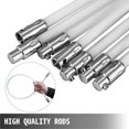 thumbnail image 3 of VEVOR Chimney Sweep Kit 23 Feet, Chimney Cleaning System with 7 Extends Up Flexible Nylon Rods, Chimney Cleaning Brush for Fireplace Flue, Spinning Chimney Whip Included, 3 of 9