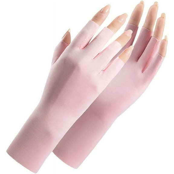 Anti UV Gloves for Gel Nail Lamp, Professional Protection Gloves for Manicures, UV Sun Protection Gloves for Women