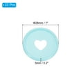 thumbnail image 2 of Uxcell 22 Pcs Discbound Expansion Discs, Light Blue Heart Shape, 1" OD and 0.2" Thick, 2 of 6