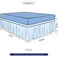 thumbnail image 3 of Subrtex Wrap Around Bed Skirt Elastic Elegant Soft Fabric Ruffled Fade Resistant Replaceable (Full, Gray), 3 of 5