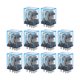 thumbnail image 4 of Relé de potencia electromagnética relé electromecánico de alto punto de fusión 110V 3A Retardante de llama de PC fácil de instalar para electrodomésticos para fábricas ANGGREK Otros, 4 of 8