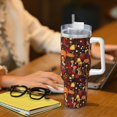 thumbnail image 6 of Uemuo Warm Forest Plants and Deer Print 40oz Ice Bully With Handle And Straw Stainless Steel Vacuum Insulated Cup And 2 In 1 Straw Lid Insulated Travel Tumbler, 6 of 8